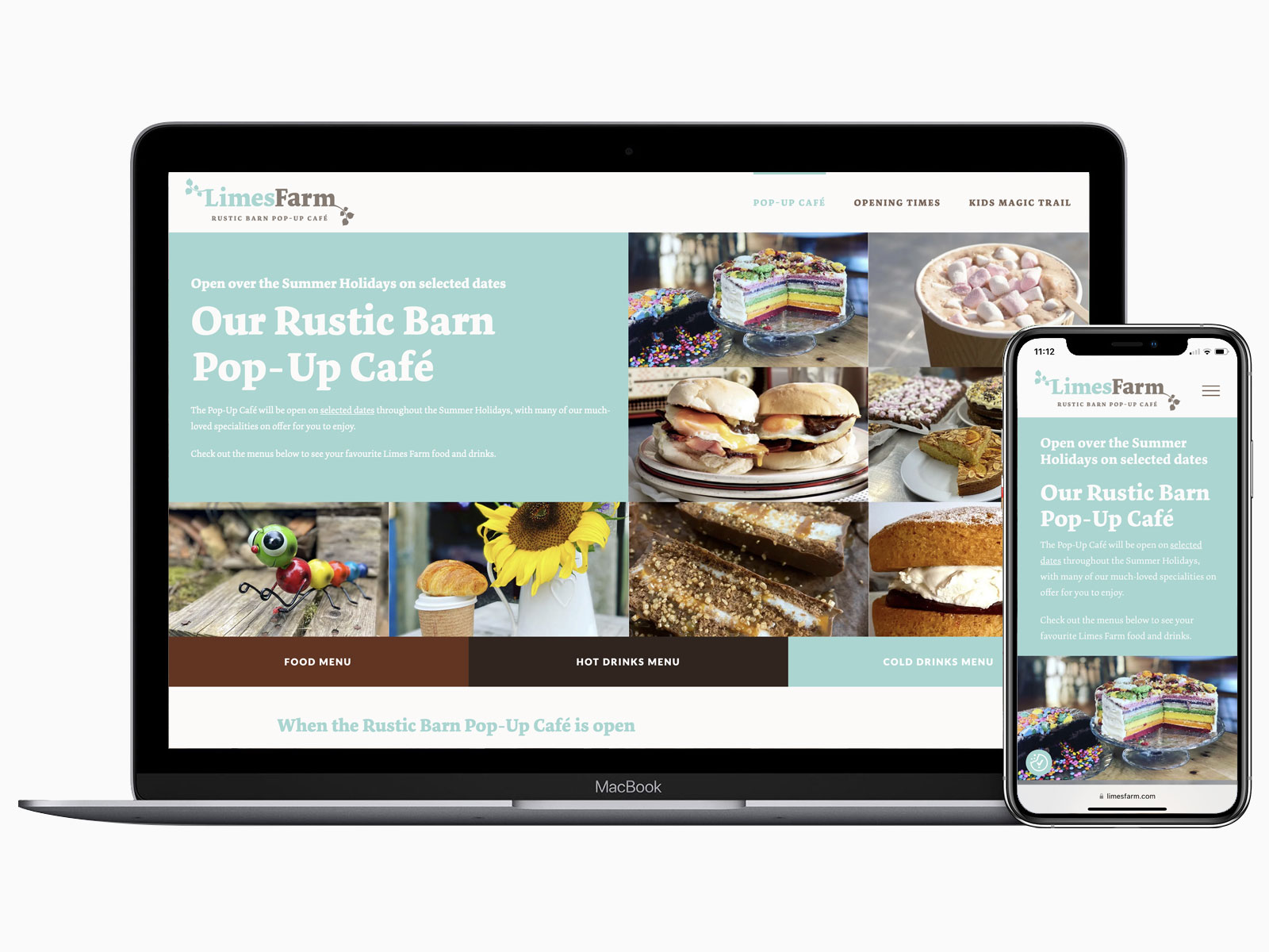 Multi-disciplined graphic design – WordPress website for Limes Farm